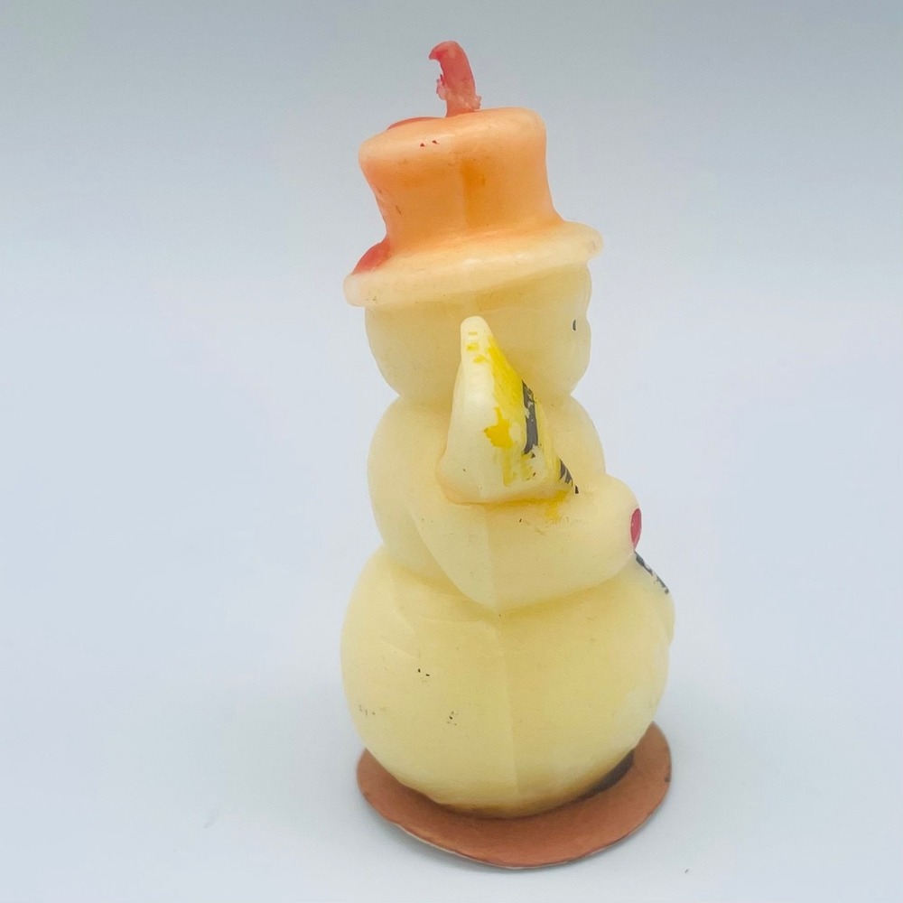 Antique Socony Vacuum Oil Company Snowman Candle - Picture 2 of 5